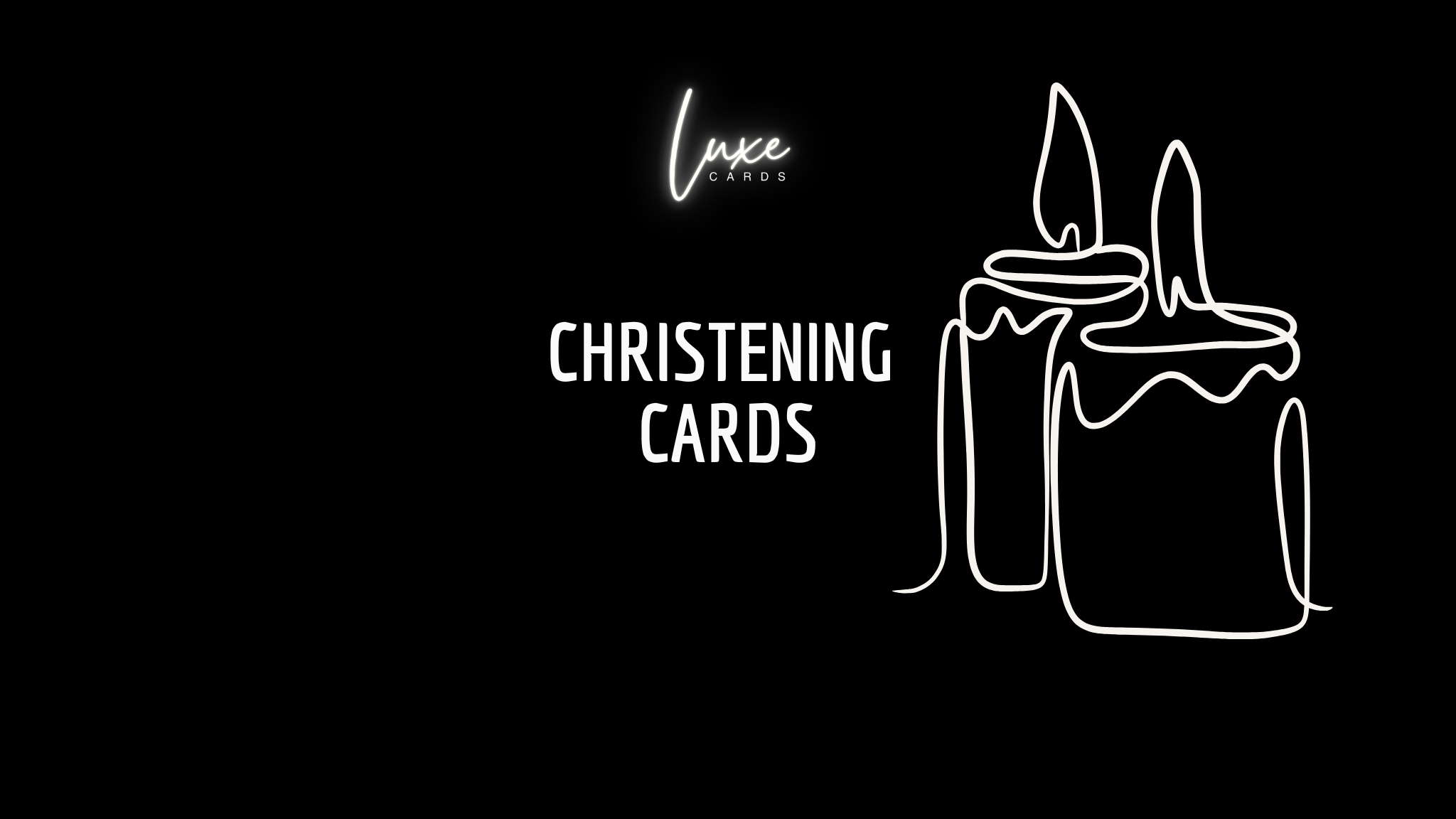 Weiße Baumwollkarte 'Christening Day' – Handgemacht, Extra Groß & Perfekt Zur Taufe!