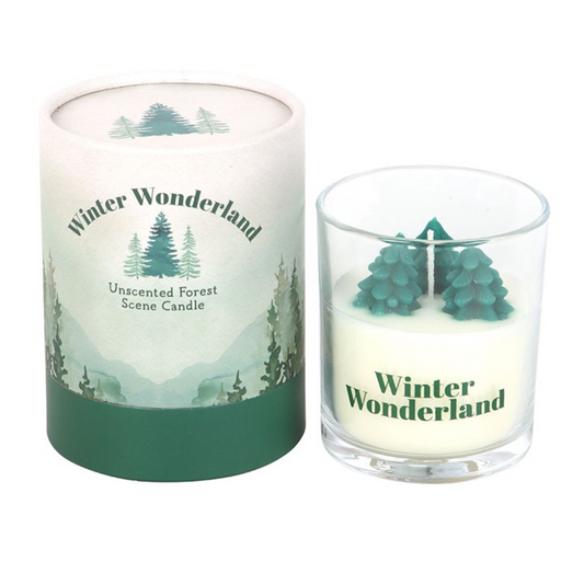 Winter Wonderland Christmas Tree Candle - Unscented