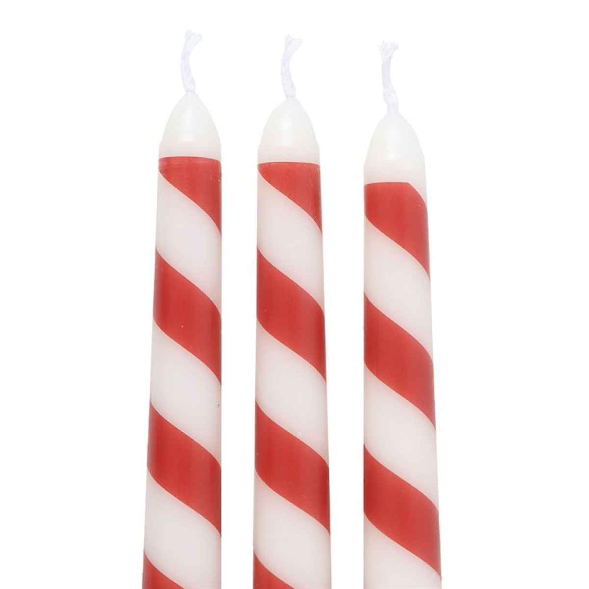 Candy Cane Taper Candles