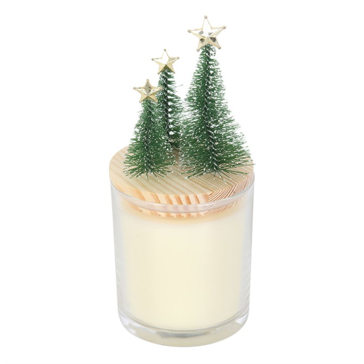 Merry and Bright Bauble Cinnamon & Spice Christmas Candle with Tree