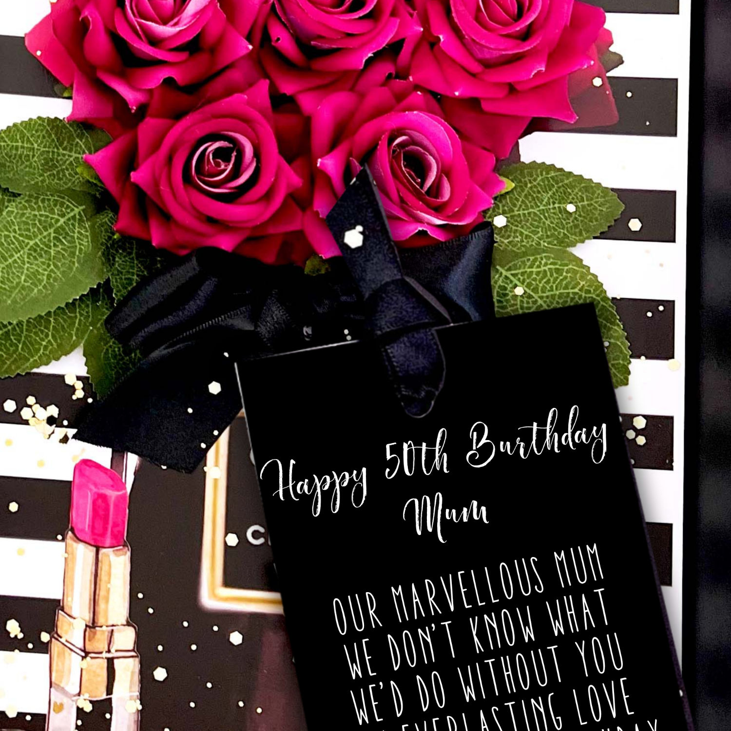 Mum Luxury 50th Scented Birthday Panache Card