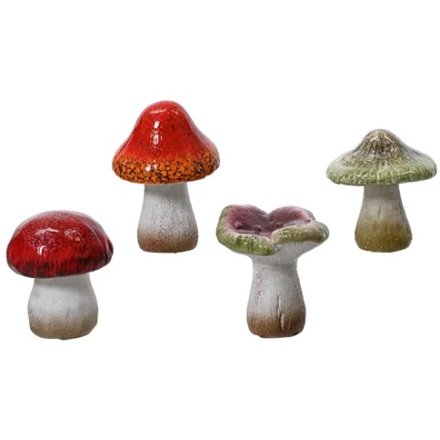 Set of 4 Special Decorating Toadstools