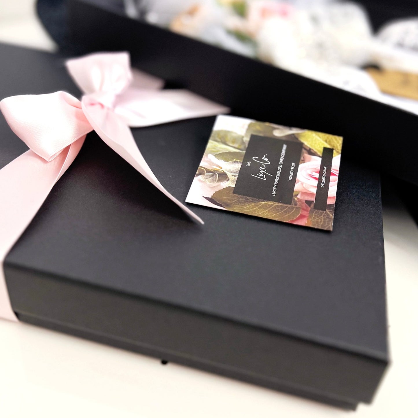 Art deco bling cards come boxed in luxurious gift boxes