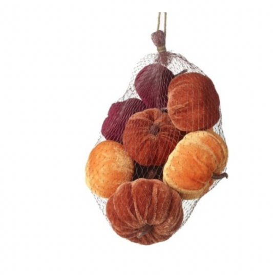 Bag of Velvet Pumpkins