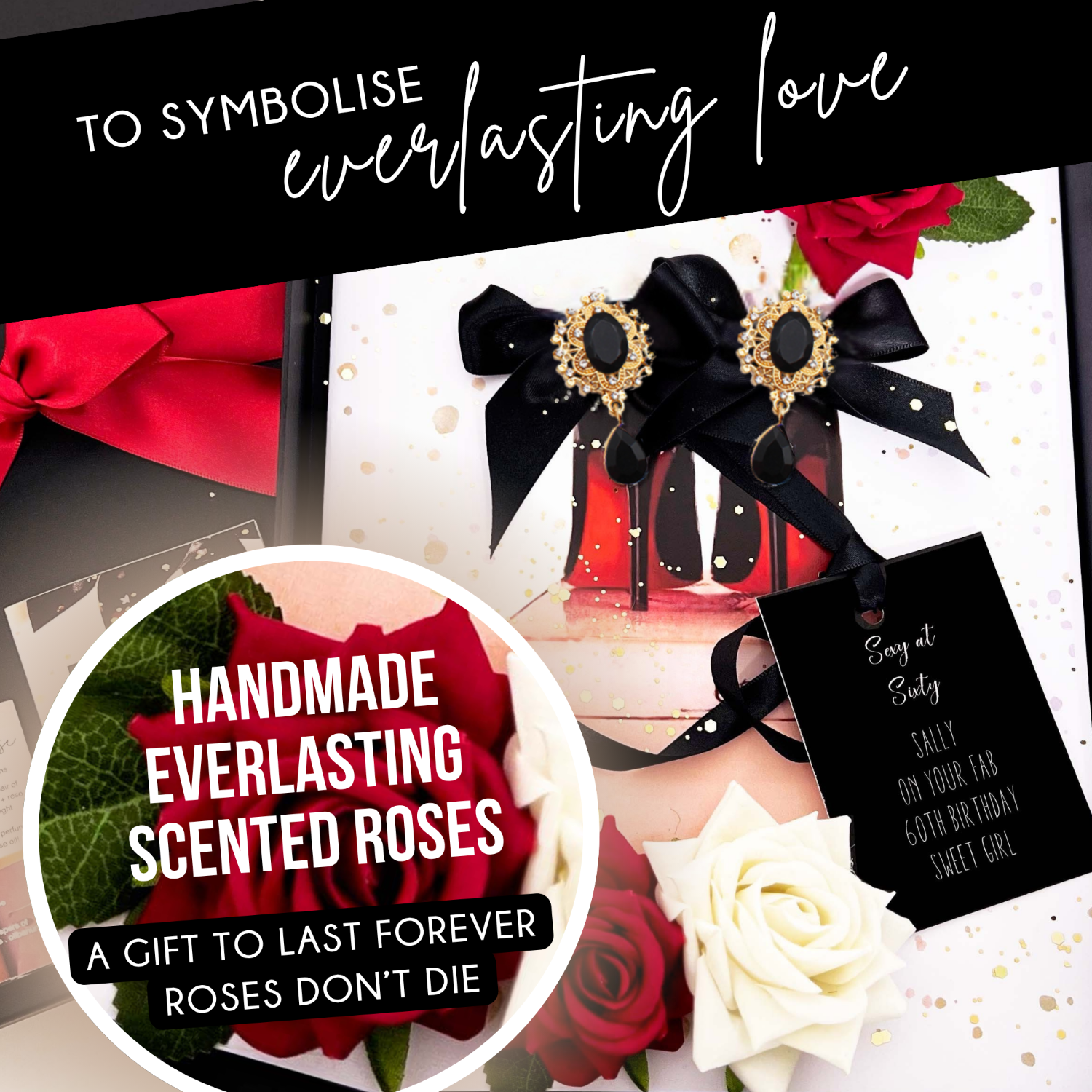 Personalised Red Rose 21st Birthday Card