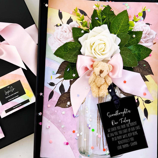 Granddaughter Teddy Bear 1st Birthday Card