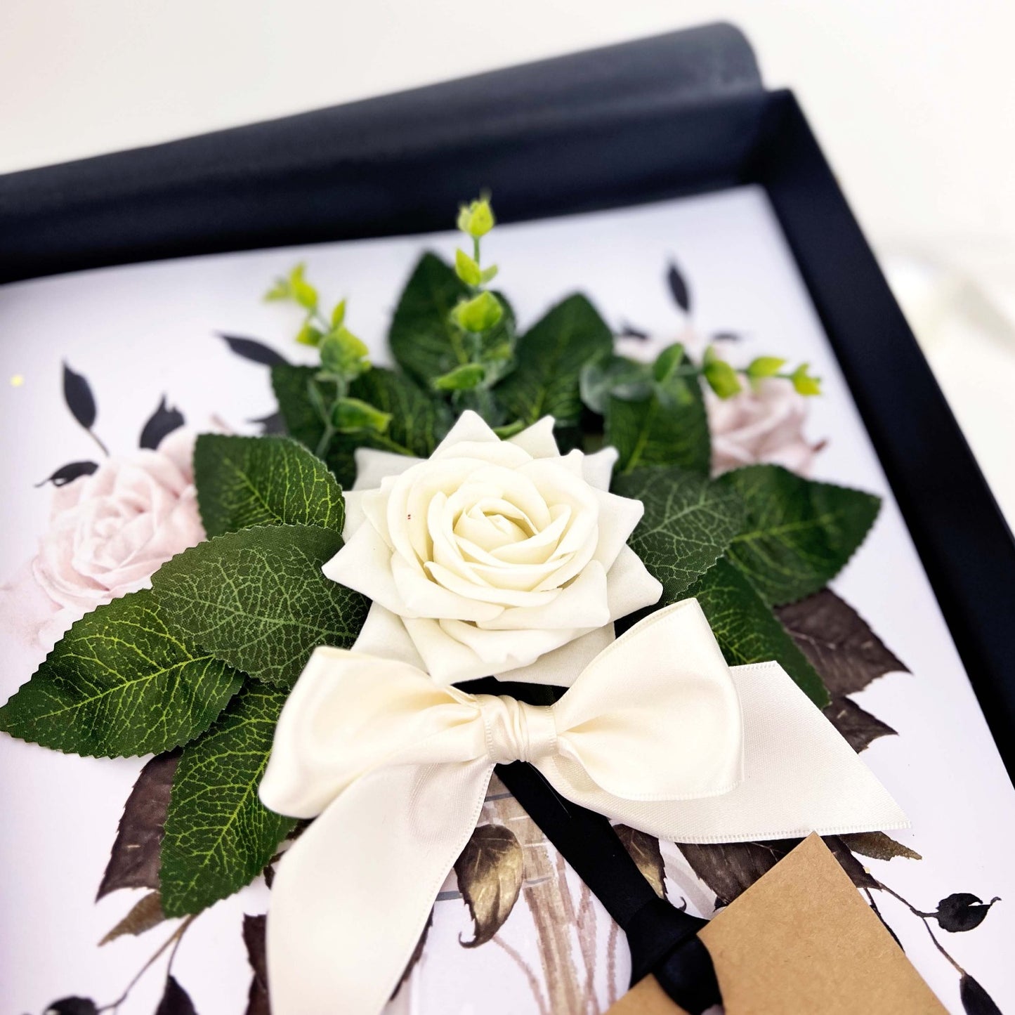 Luxury Bloom ivory everlasting rose scented greetings cards by The Luxe co