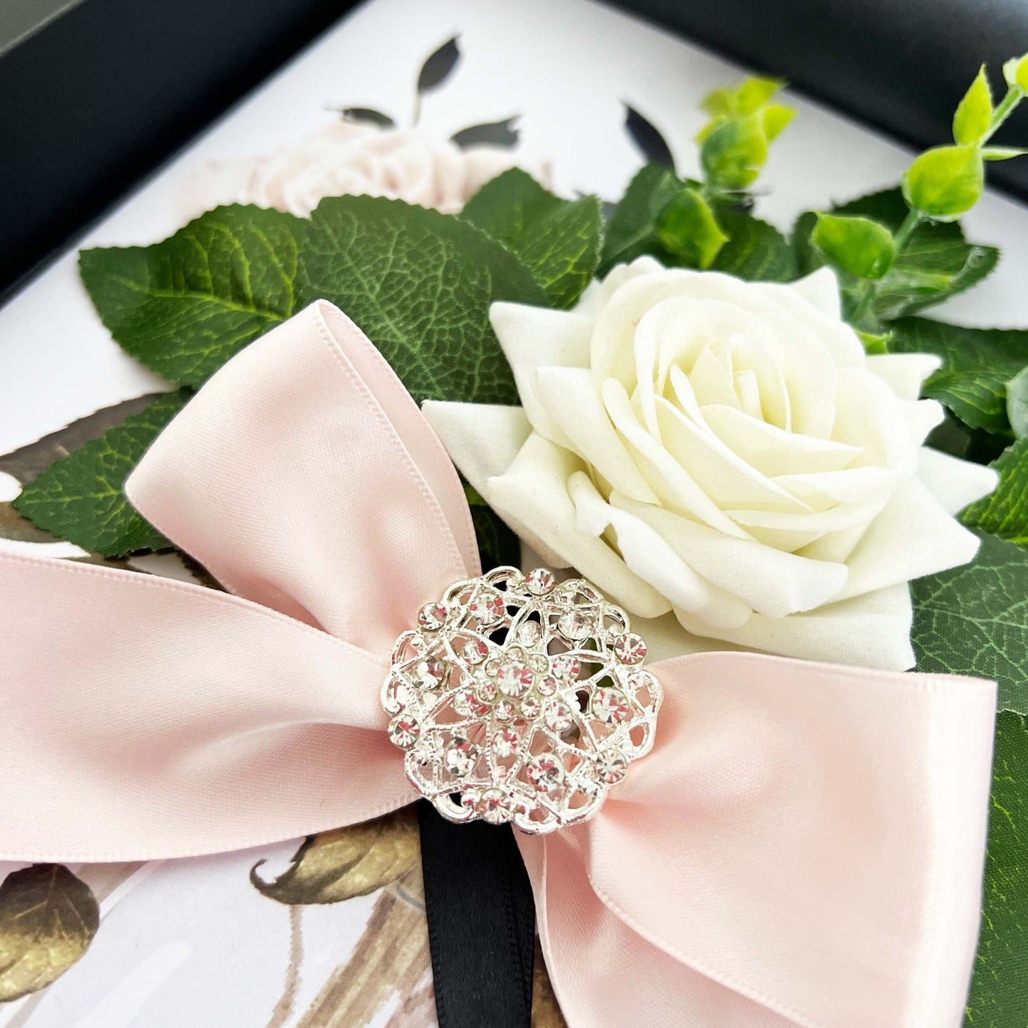 OPULENCE BLOOM Luxury Rose + Diamonds Design