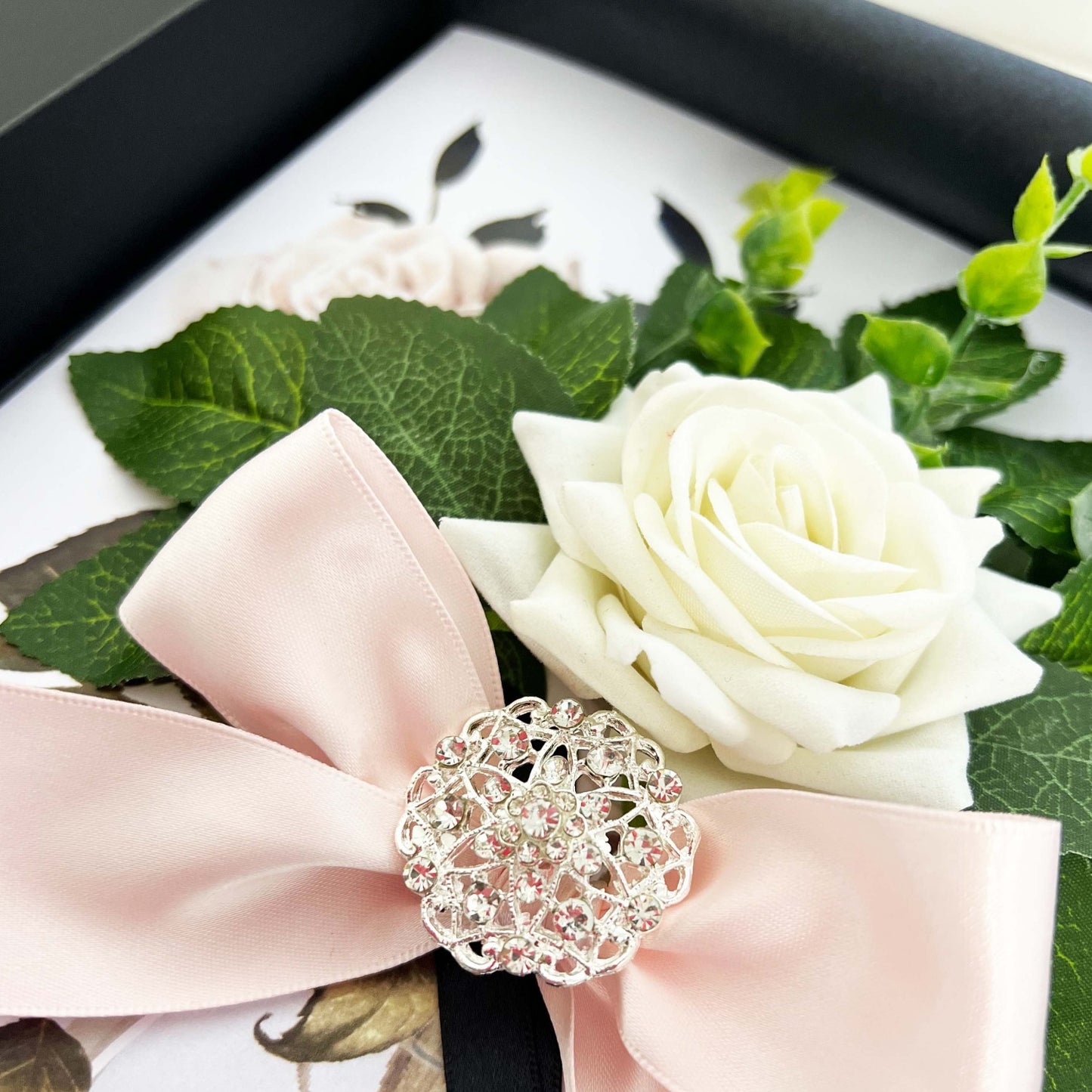 Opulence Luxury Rose New Baby Card