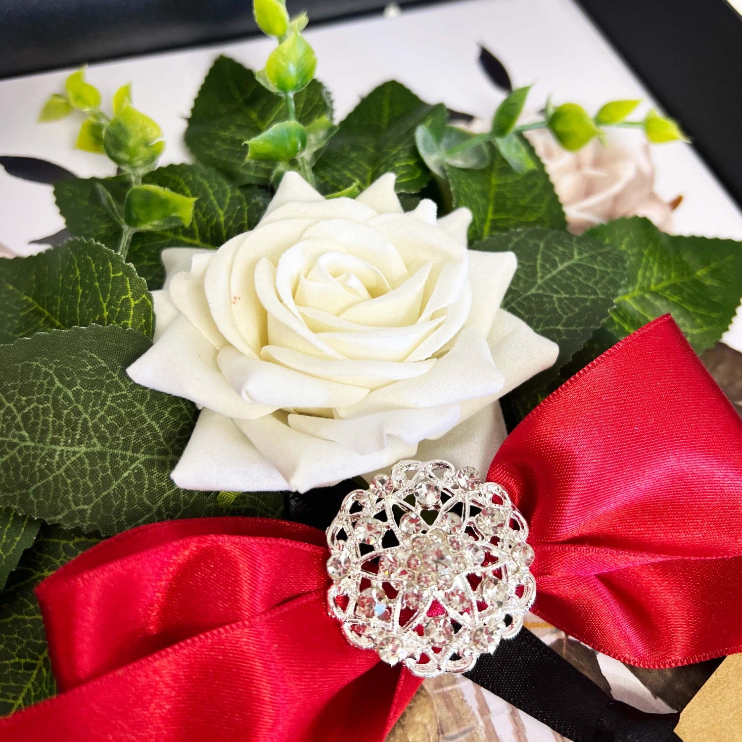 Opulence 40th ruby luxury personalised wedding anniversary card