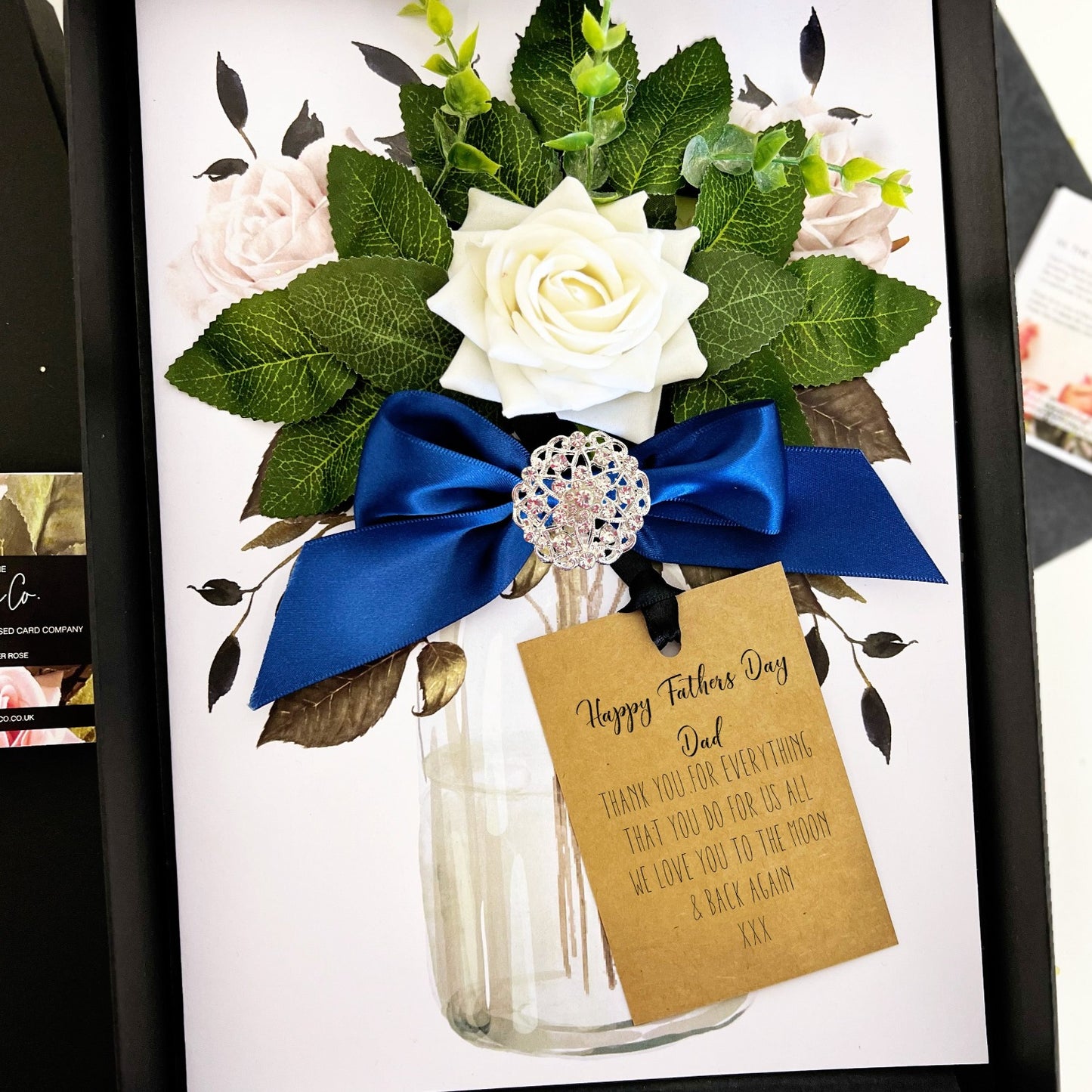 Luxury Sapphire 45th personalised anniversary card