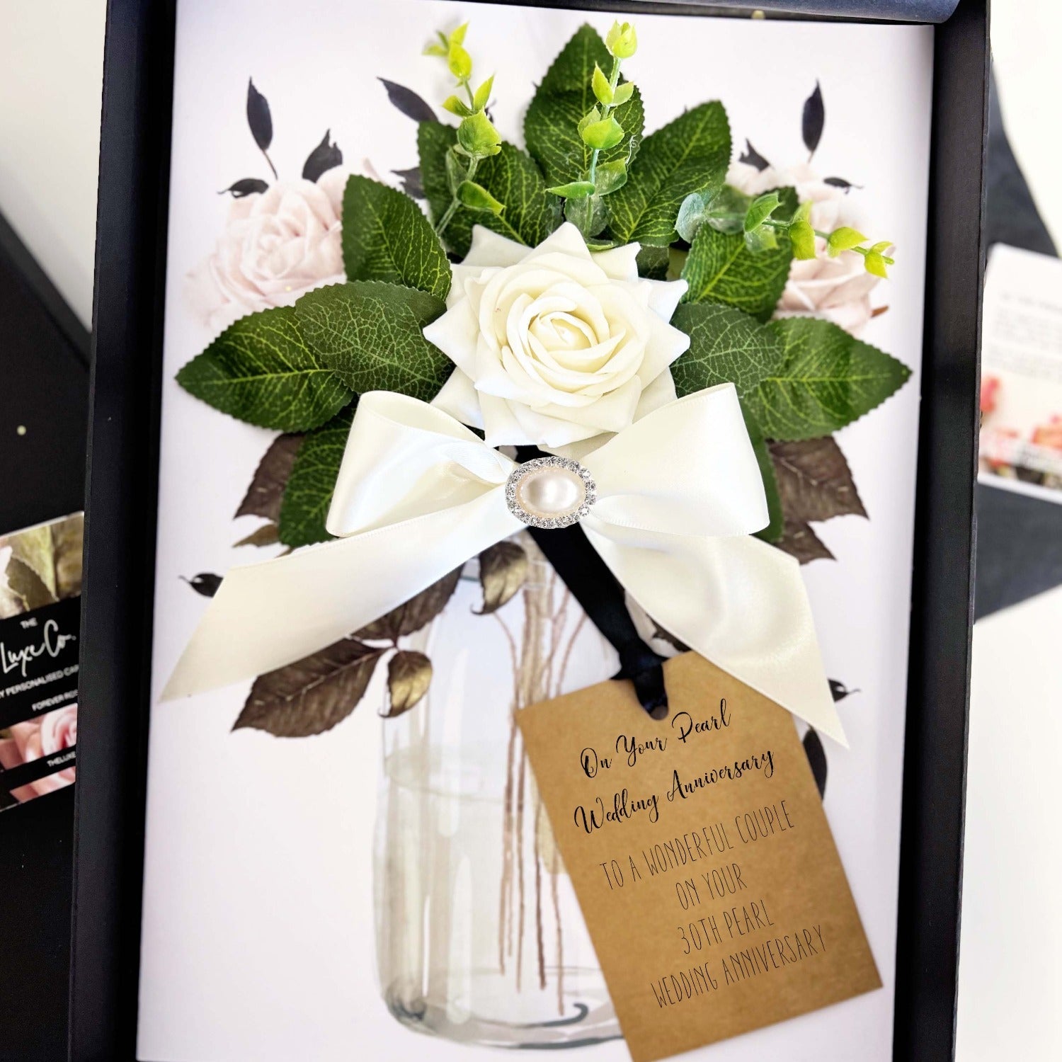 Husband Wedding Anniversary card pearl