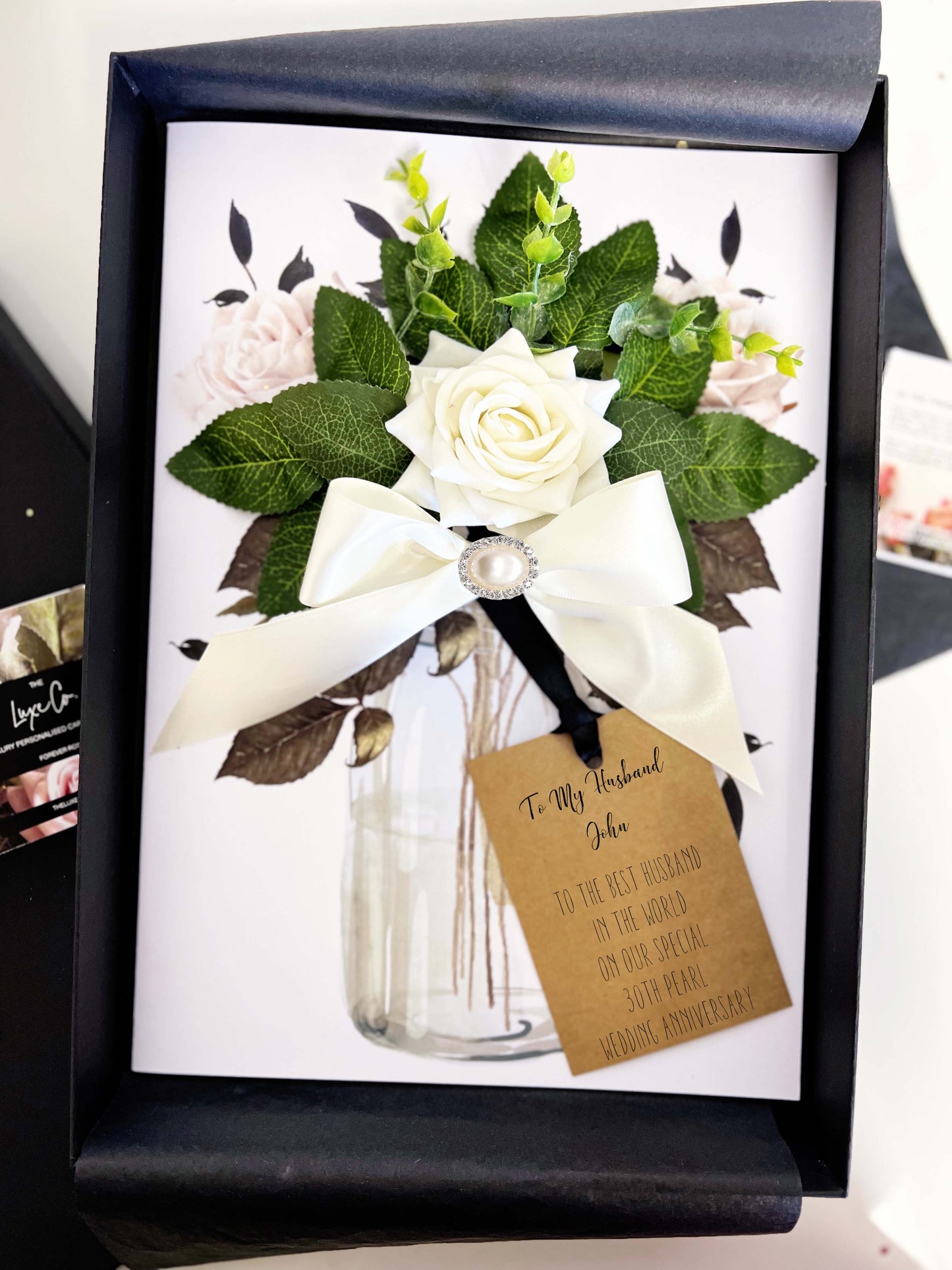 30th Pearl Wedding Anniversary Card for My Husband