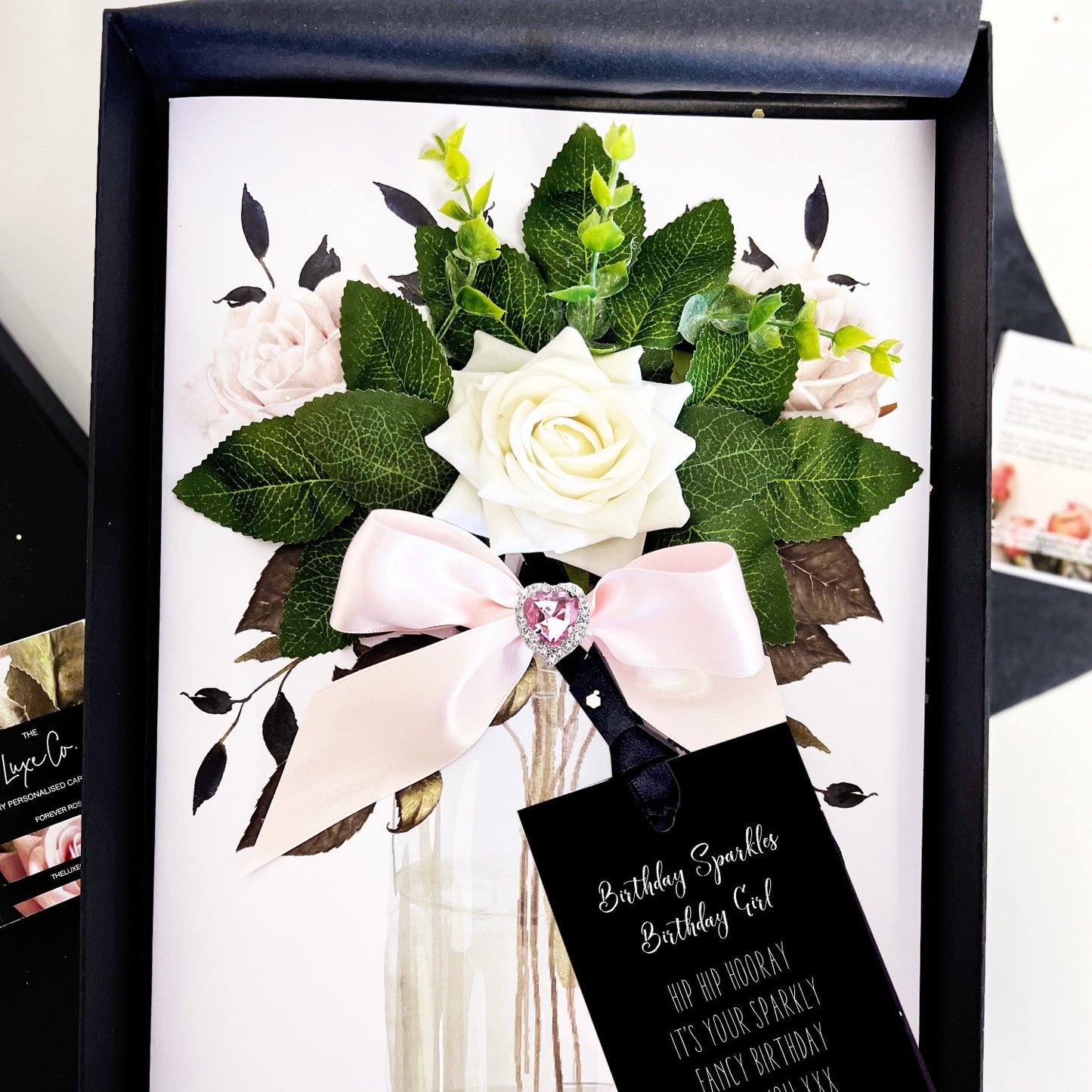 June Birthstone + Flowers Gift Boxed Birthday Card