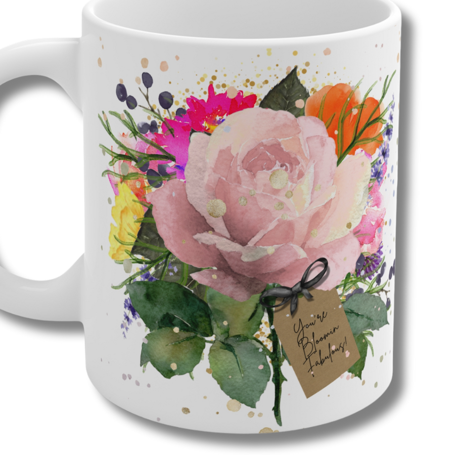 Diseño de tarjeta perfumada Bloom Blush Rose