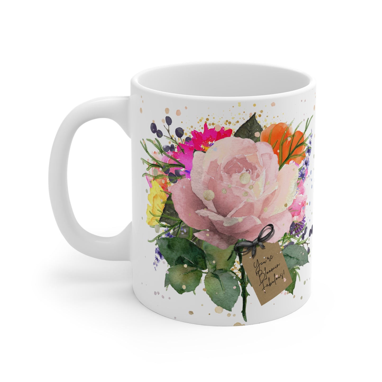 Bloomin Fabulous Blush Bloom Rose Mug