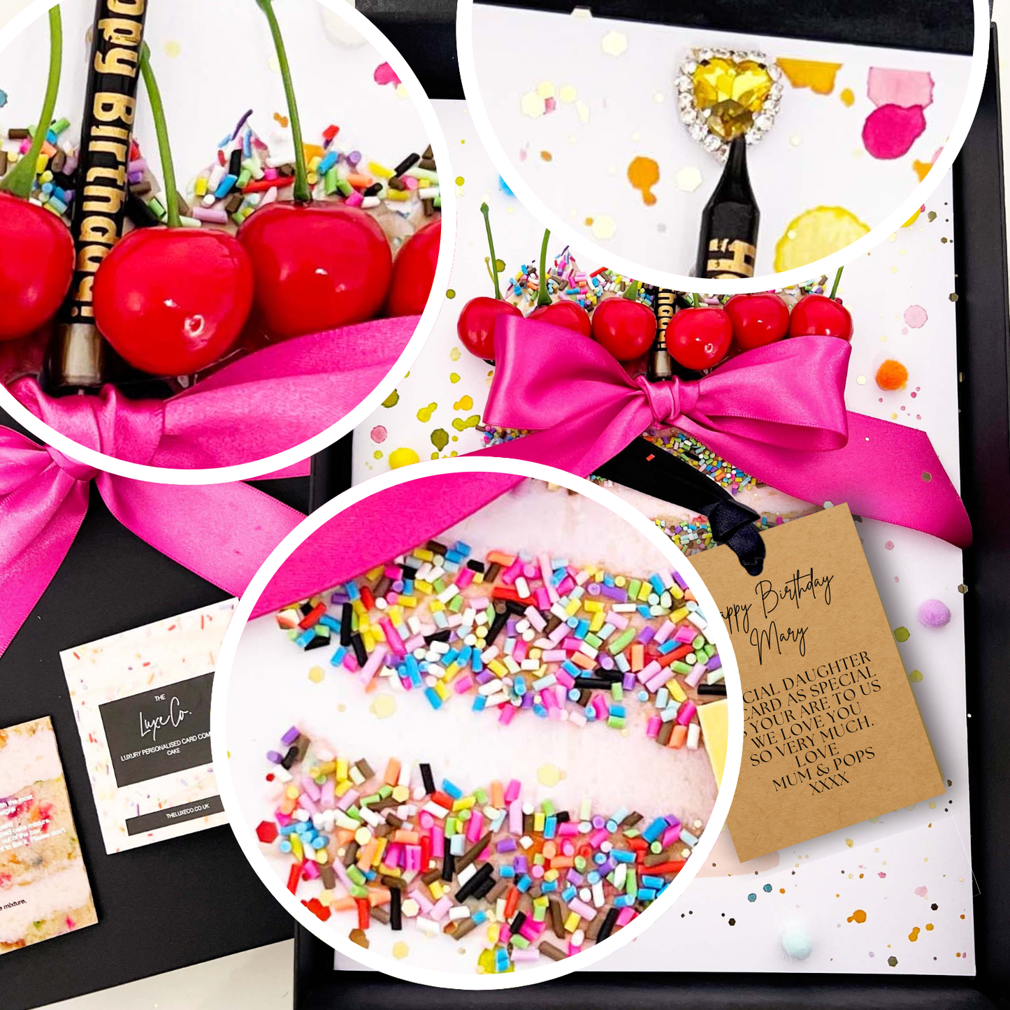 Scented Cake 40th Birthday Keepsake Card