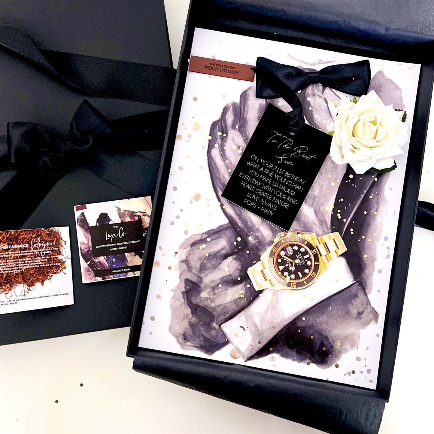 To The Best Grandson Personalised Dapper 21st Grandson Birthday Card