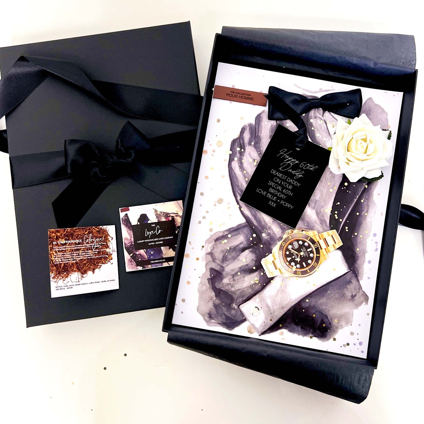 Father 100th Birthday Card for with rolex watch design