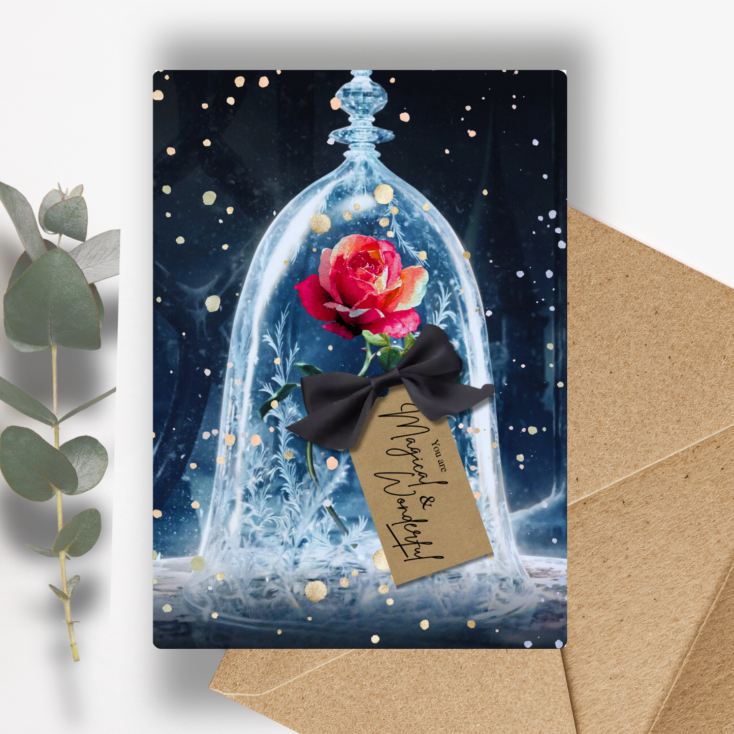 Set of 3 Fairytale 'You are Magical & Wonderful!' Oud & Rose Handmade Cards