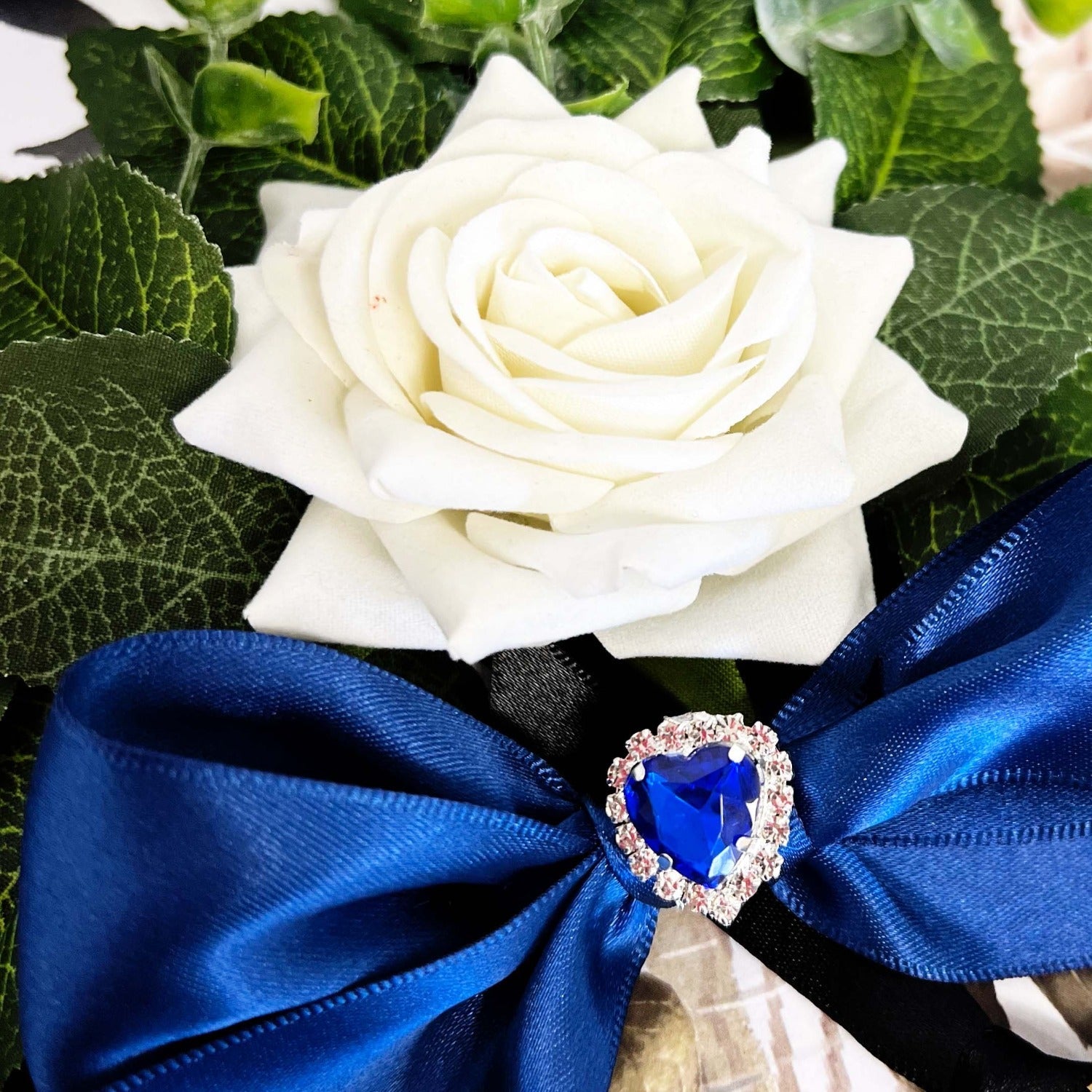 Sapphire + Flowers Gift Boxed Anniversary Gift Card celebrating the 45th and 65th anniversary