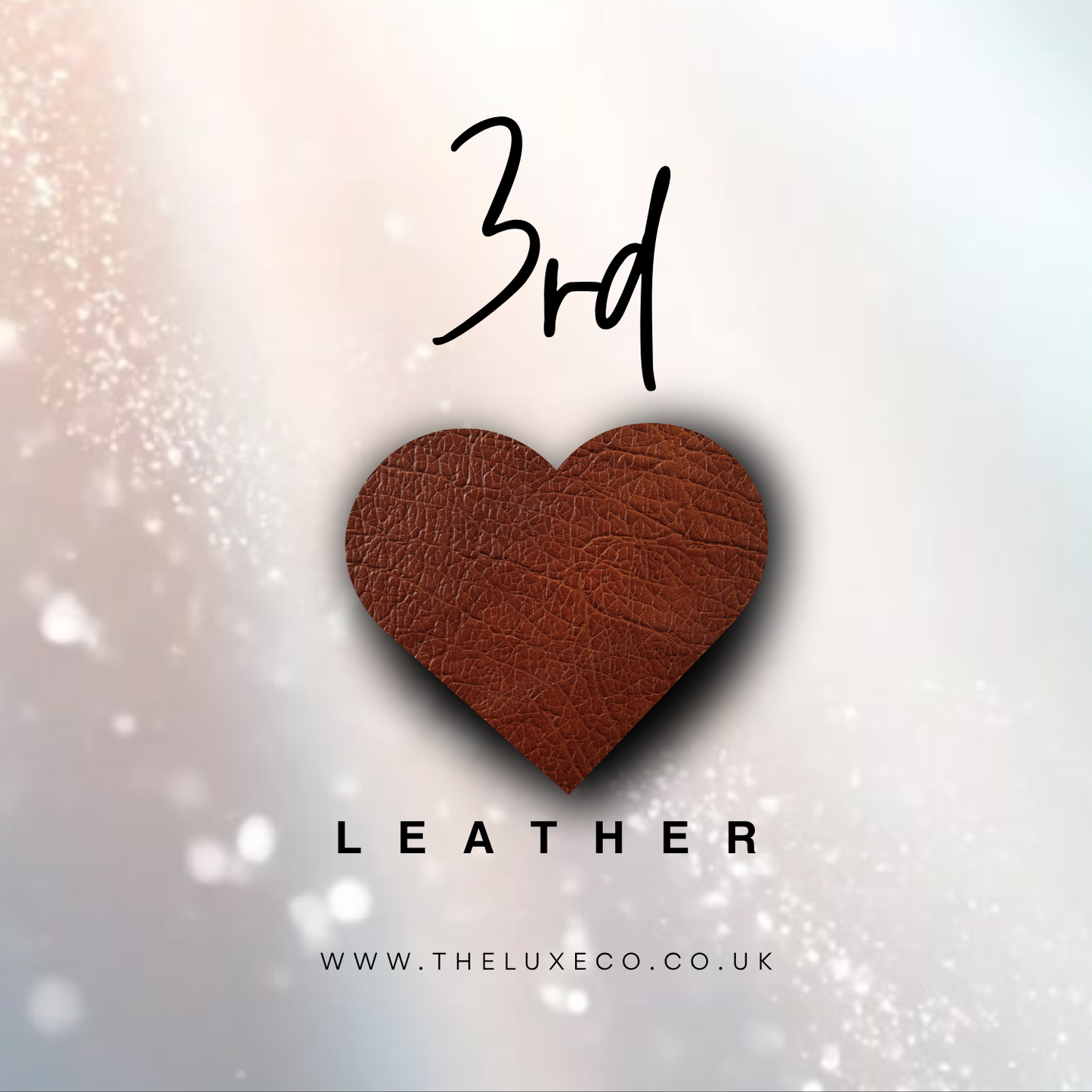 BLOOM IVORY + LEATHER HEART Rose Scented Design