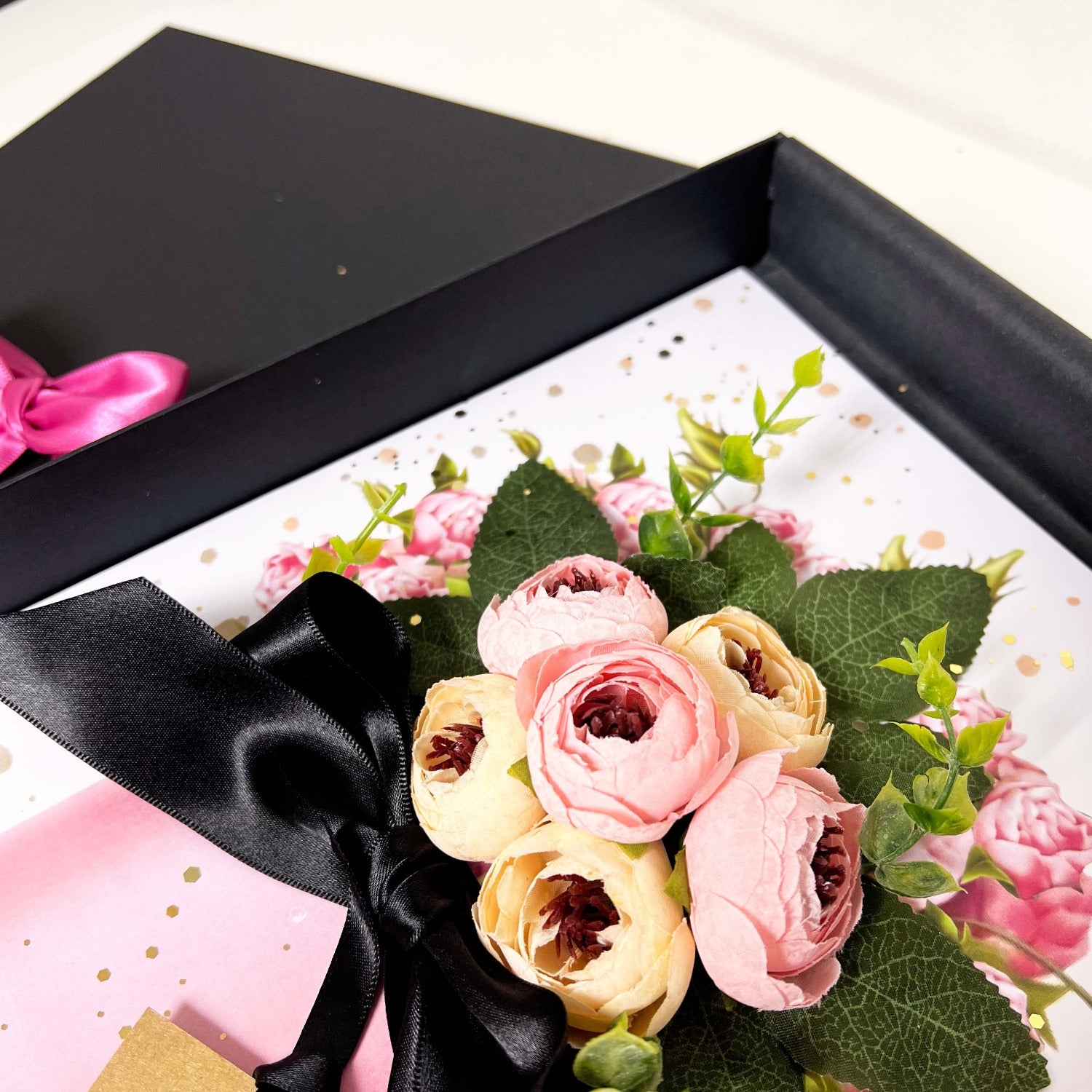 Handmade 90th Peony Birthday Card Scented with Spring Peony's