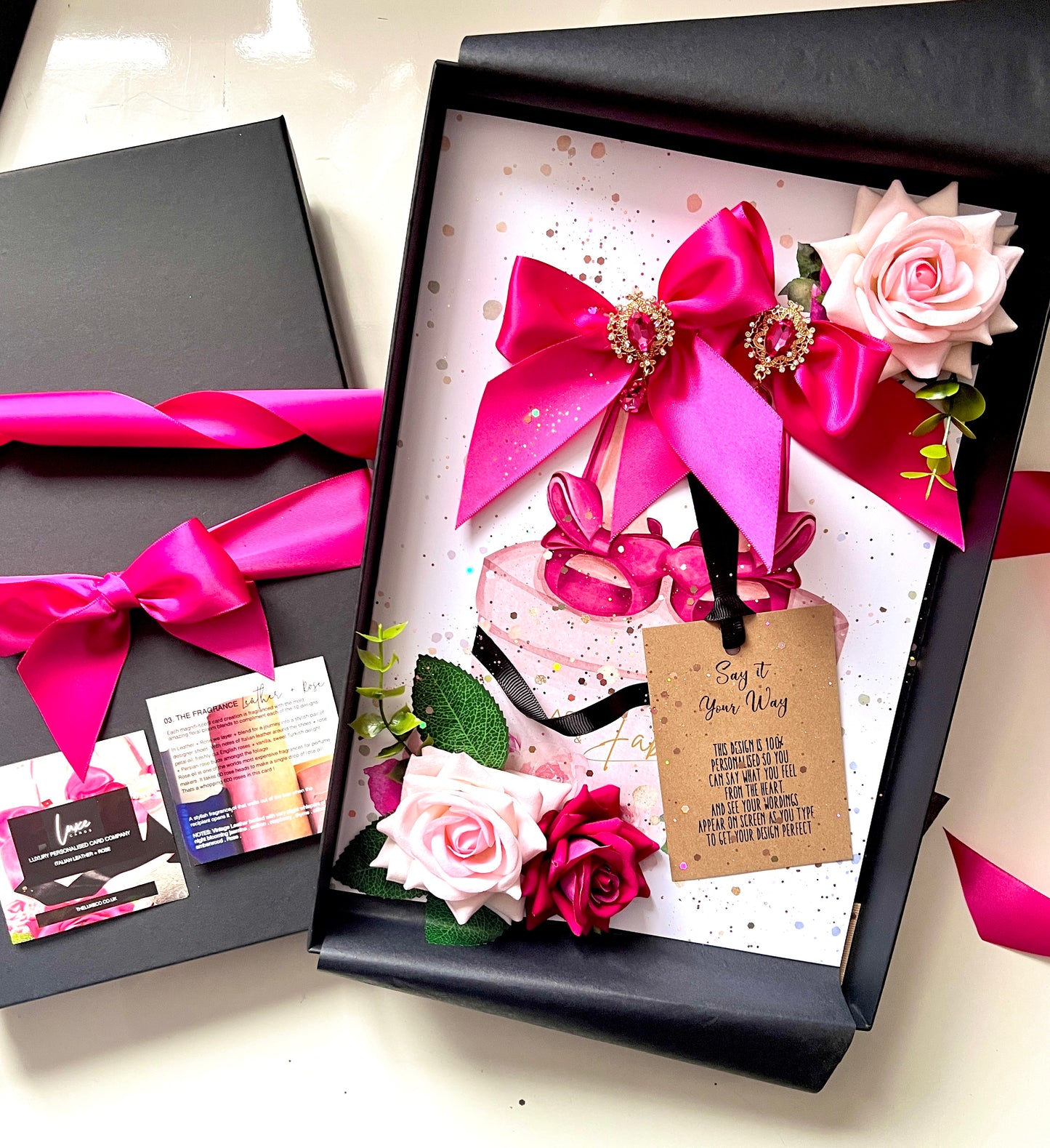 PINK HEELS Scented Card Design