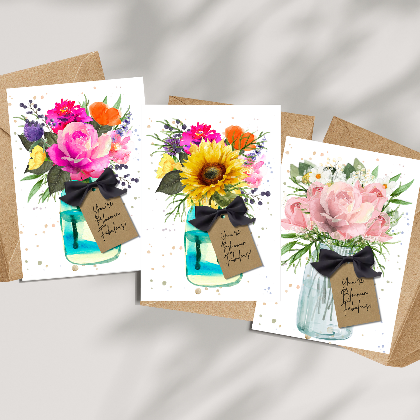 Bloomin Fabulous Momma Bloom Scented A5 Card with envelope