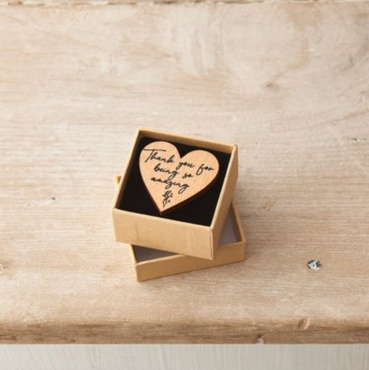 Wooden Heart Gift - Thank You for being so Amazing