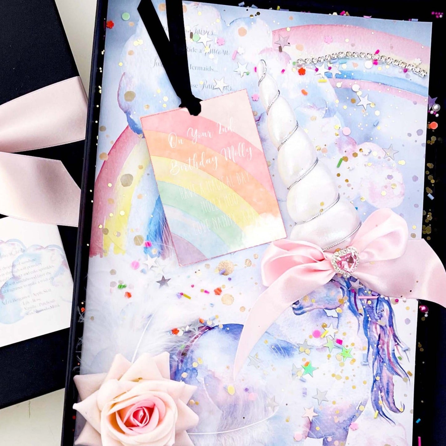 Luxury Unicorn 3rd birthday card