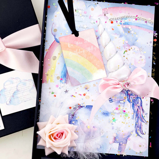 Scented Unicorn 5th birthday card