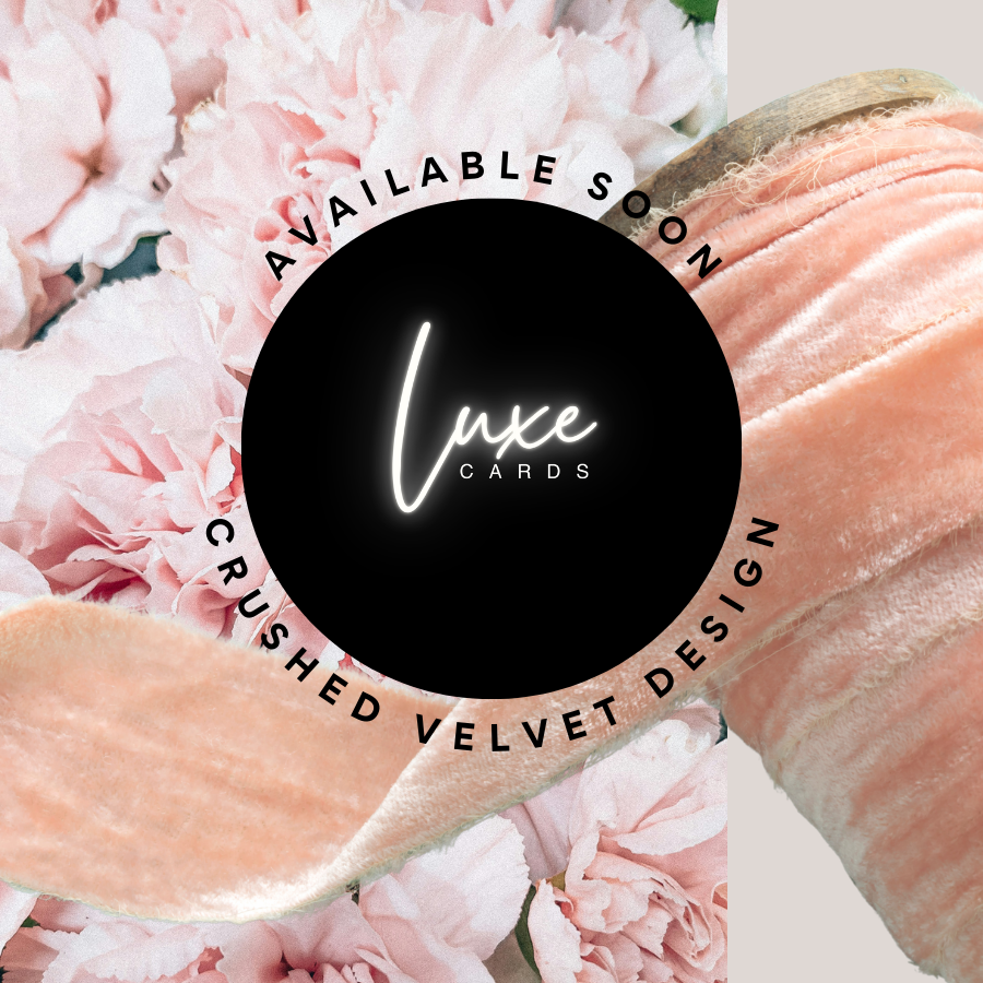 29th ANNIVERSARY GIFT | VELVET - Luxury 29th Everlasting Bloom Bouquet Card and Gift - Promotional image for Luxe Cards with crushed velvet design and pink flowers.