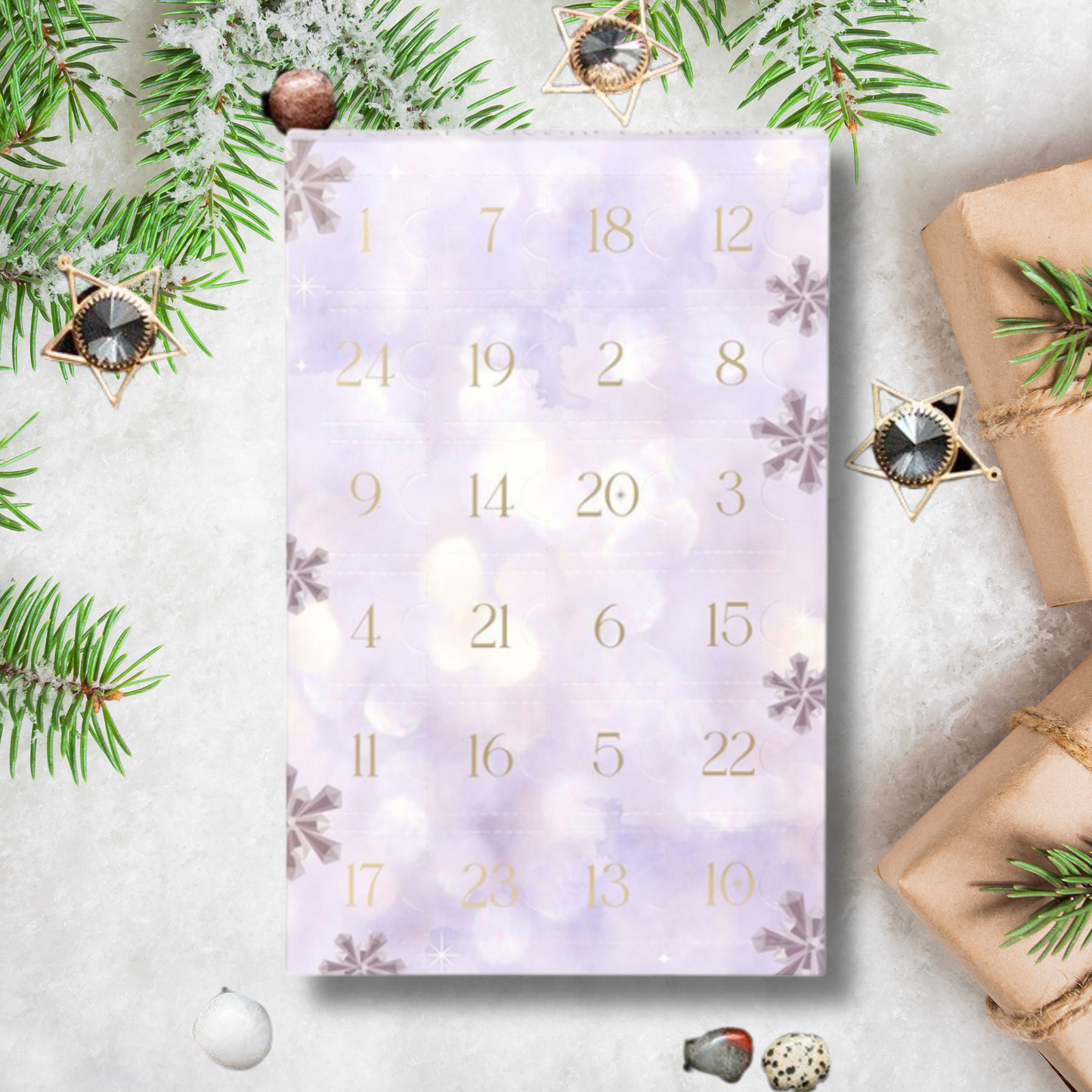 Winter Wonderland Gemstone Crystal Advent Calendar