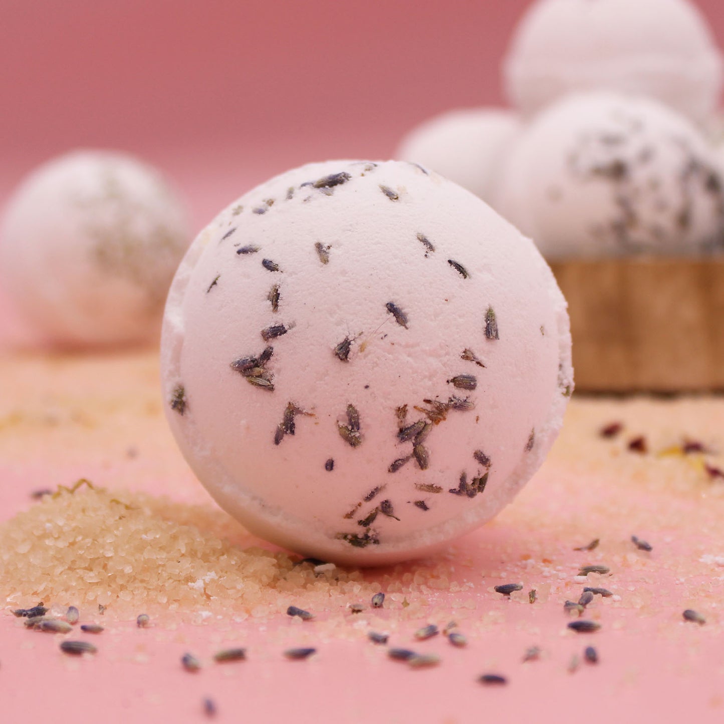 Relaxing Lavender Himalayan Salt Bath Bomb