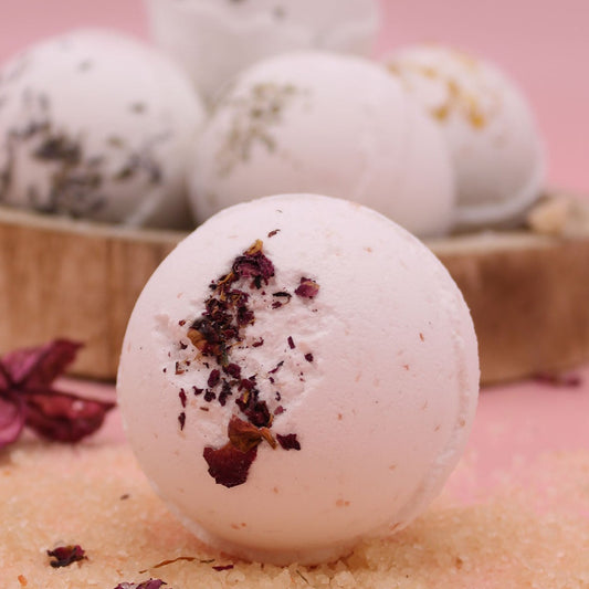 Rose Petal + Ylang Ylang Himalayan Salt Bath Bomb