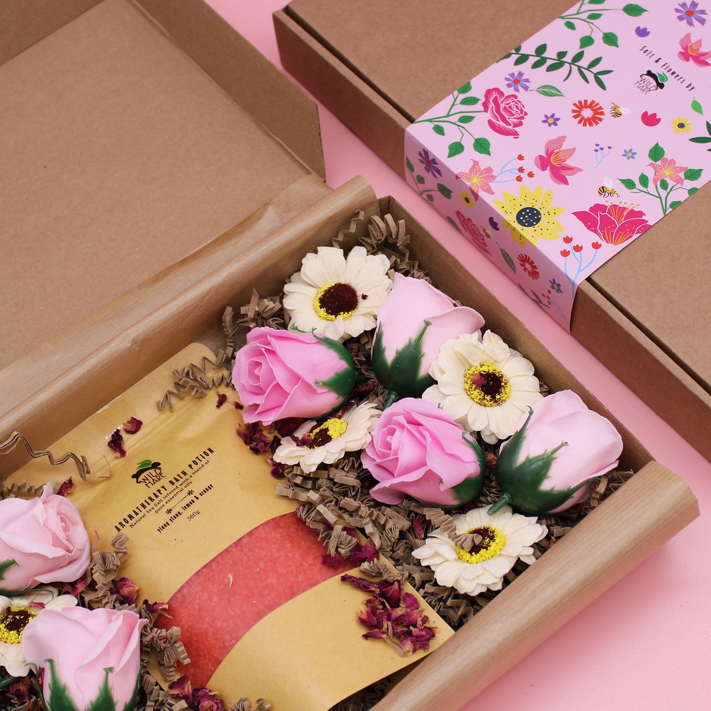 Aromatherapy Bath Potion Rose Gift Box