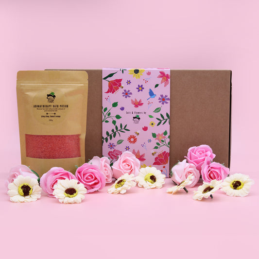 Aromatherapy Bath Potion Rose Gift Box