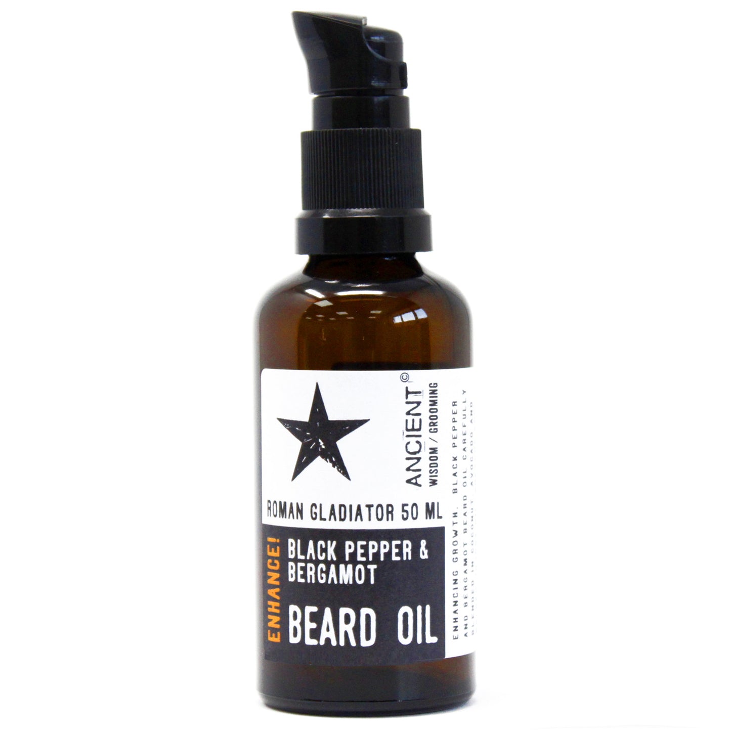 Black Pepper + Bergamot Natural Beard Oil 50ml