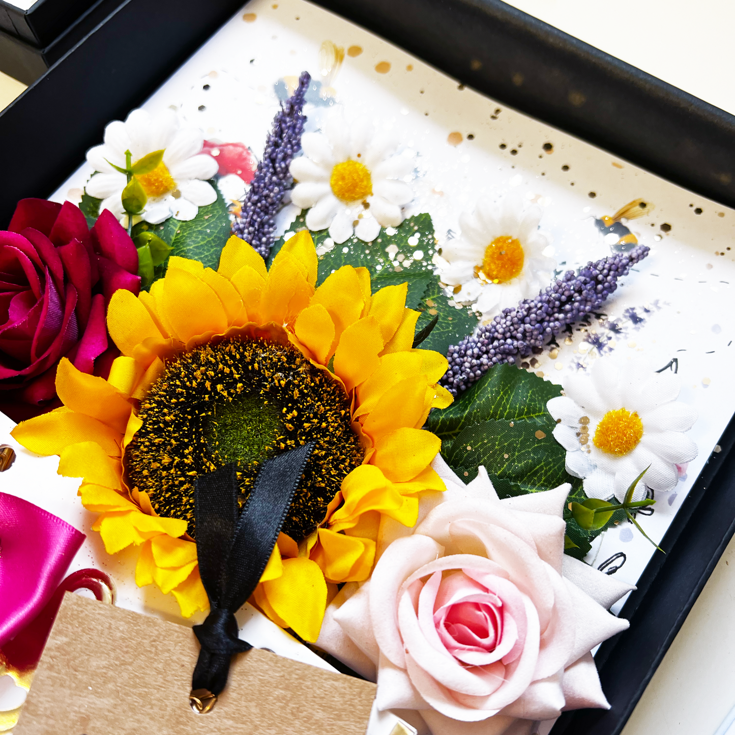 Beautiful Handmade Personalised Flower Mother's Day Card For Mum, For her, For Gran