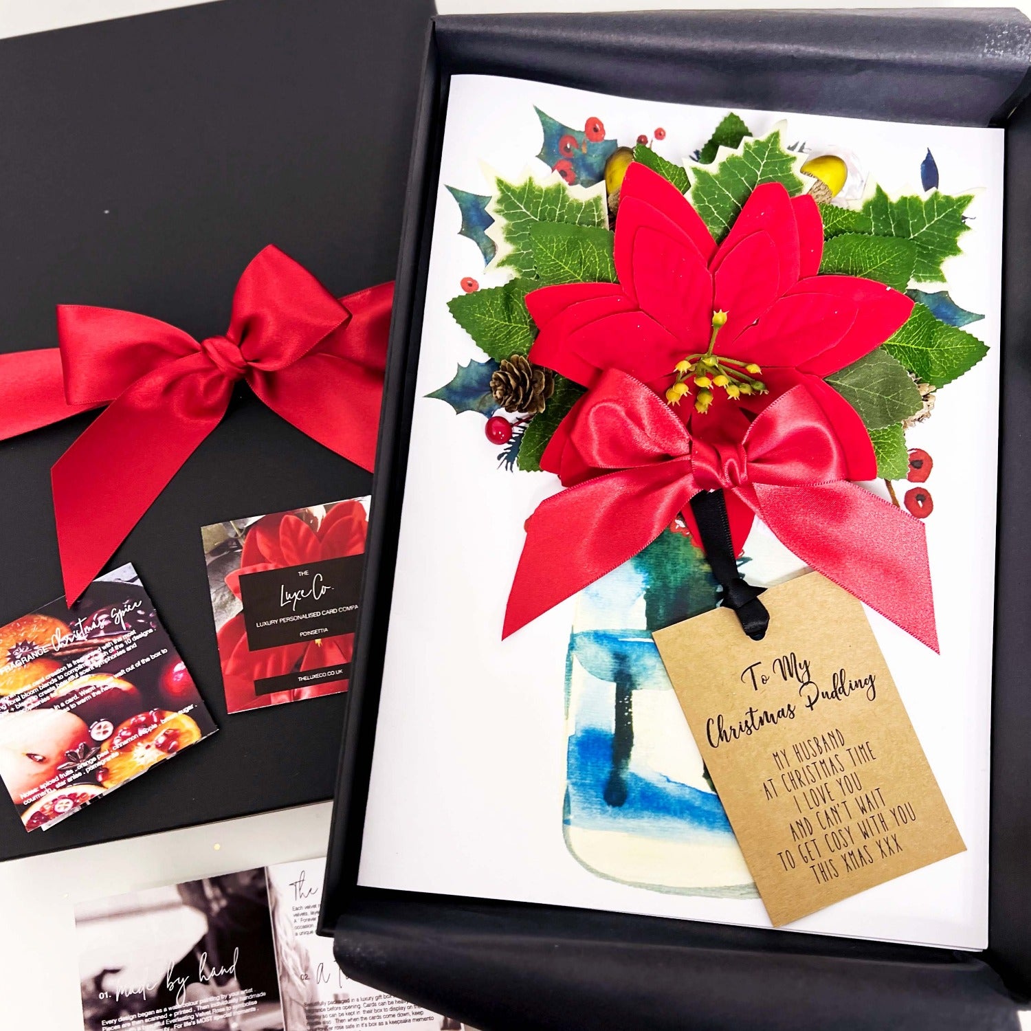 Personalised christmas card for wife husband | The Luxe Co