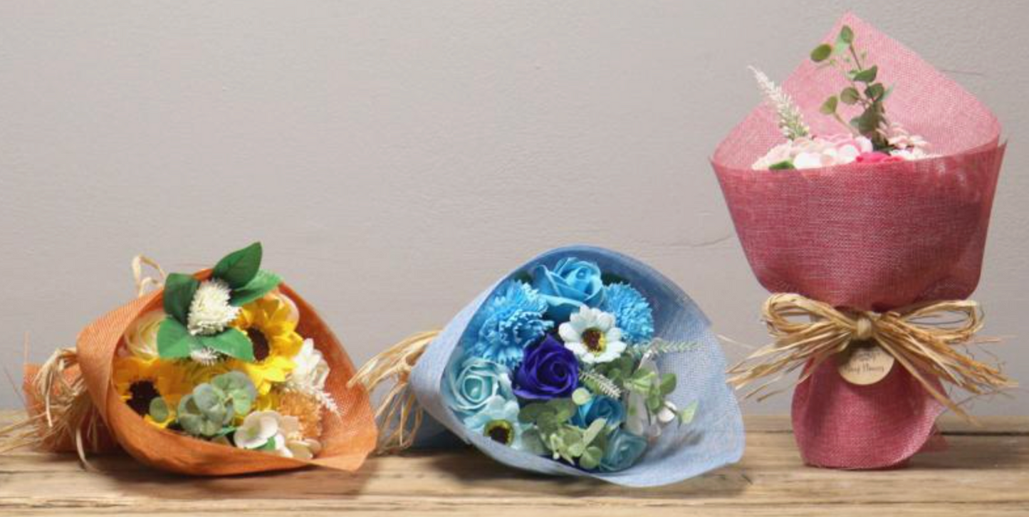 Red Bouquet of Rose Soaps