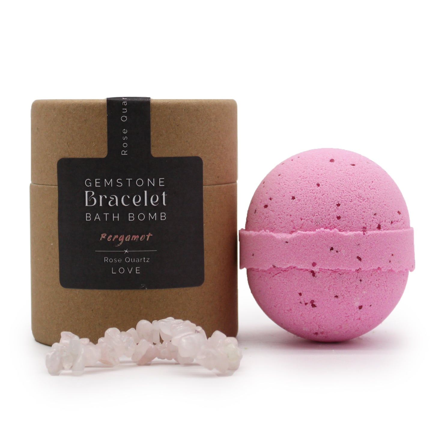 Hidden Rose Quartz Gemstone Bracelet Bath Bomb