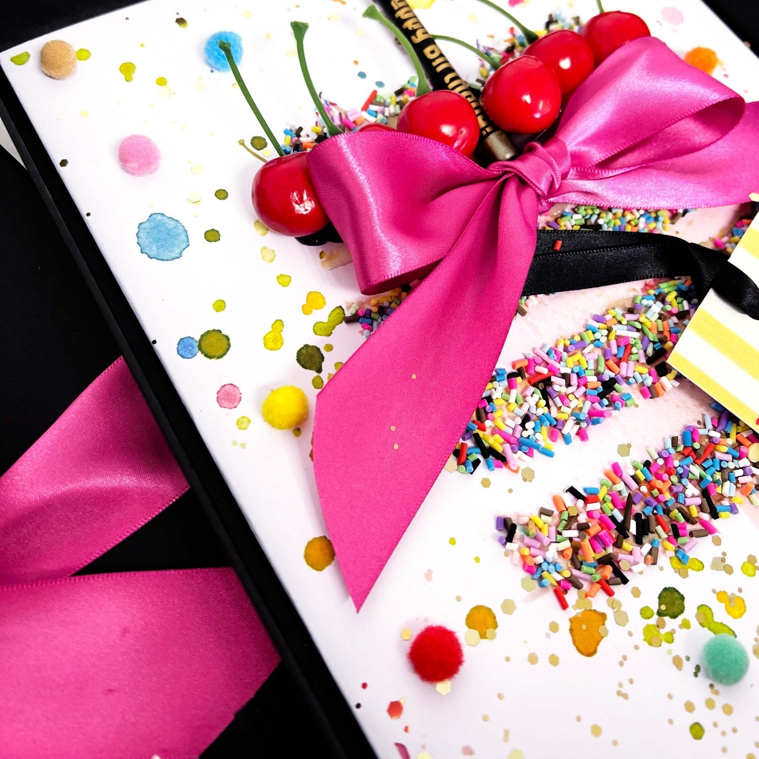 Luxury cherry wife birthday cake card | Scented birthday cards by The Luxe Co