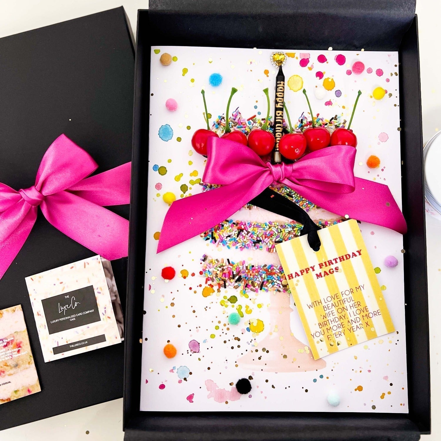Luxury birthday card for best friends 21st birthday | Scented in birthday cake to look and smell like the real thing cards by The Luxe Co