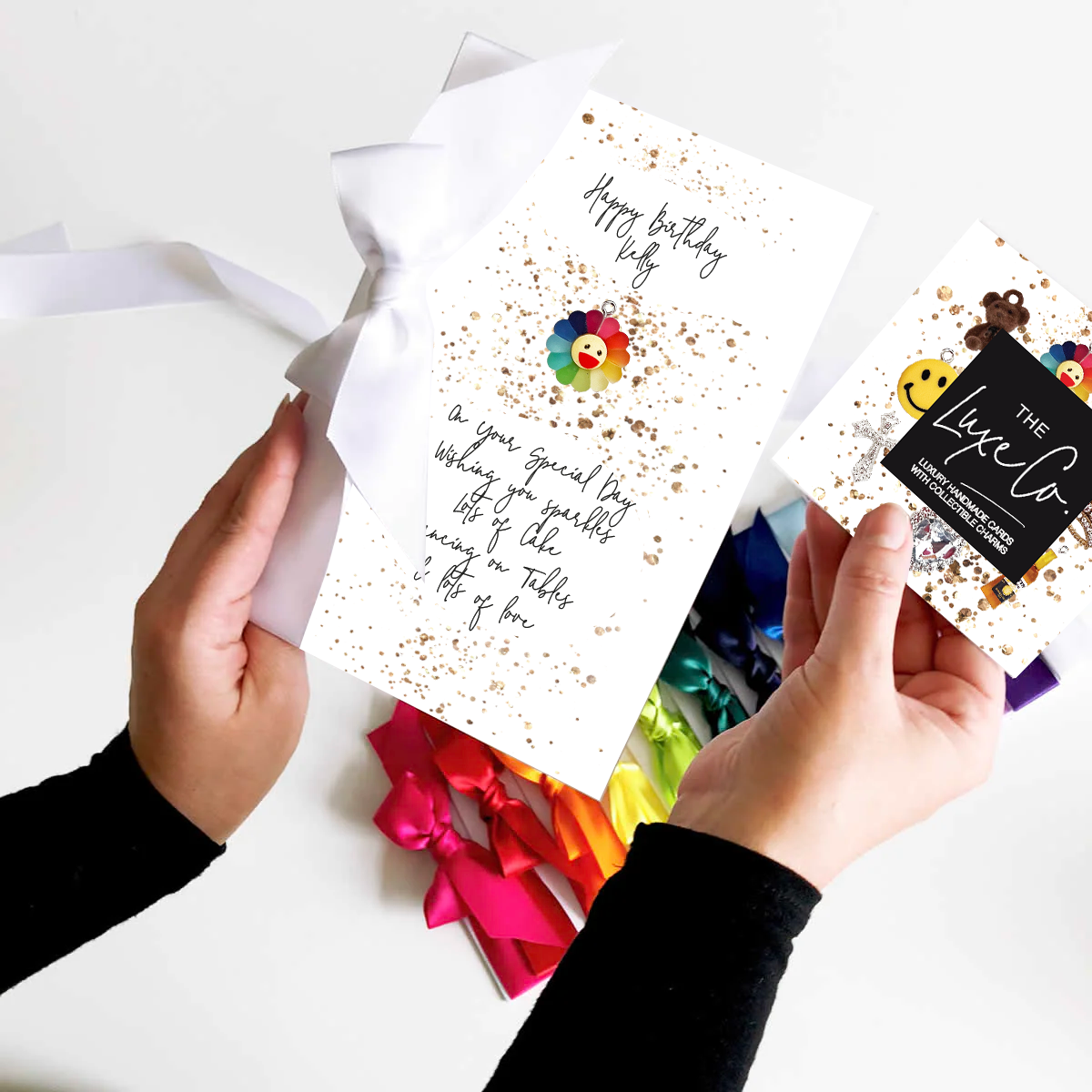 Personalised Children's Rainbow Charm Card