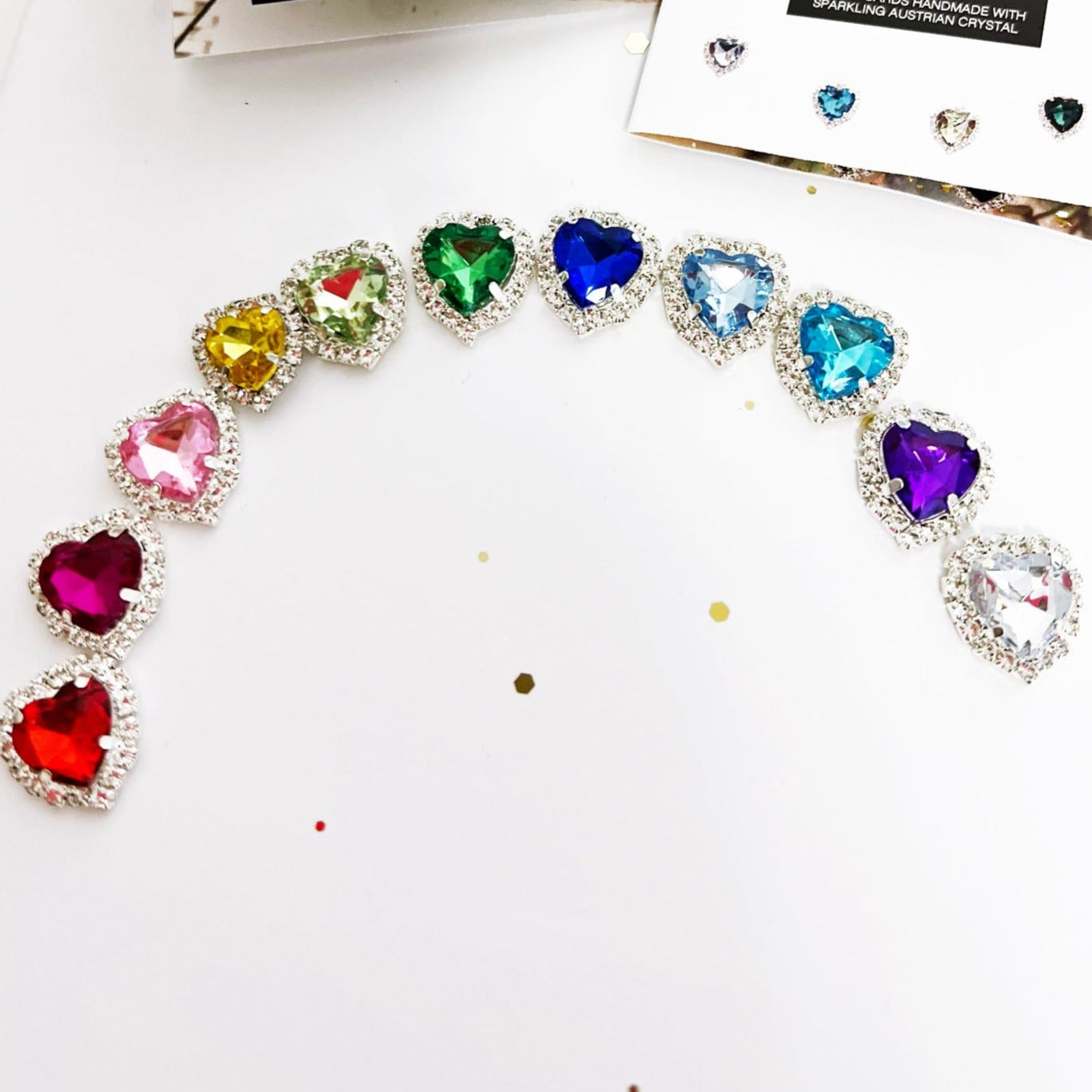 Birthstone Hearts for the birthstone candle gift