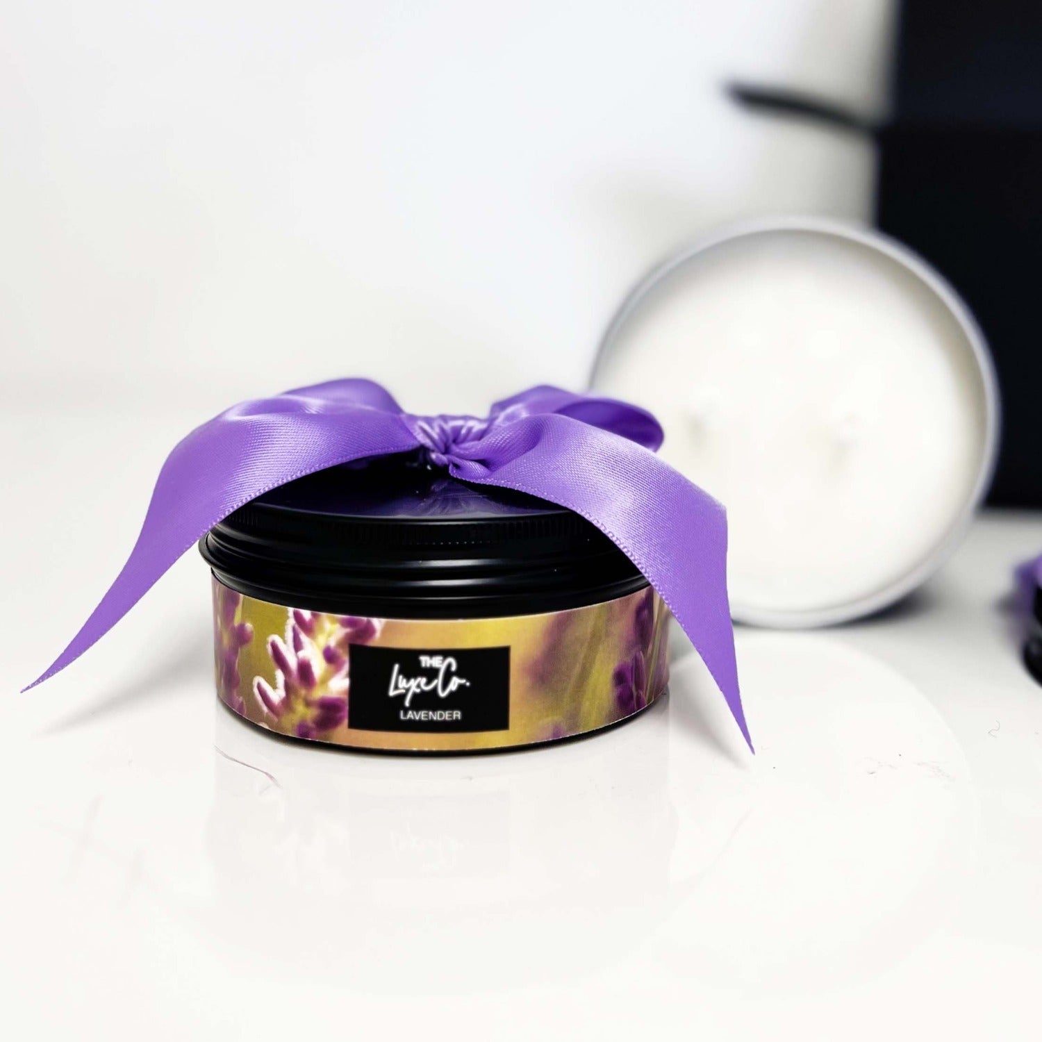 Lavender birthday candle