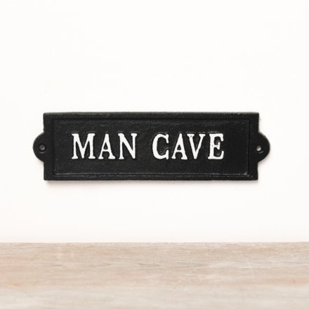 Metal Man Cave Sign