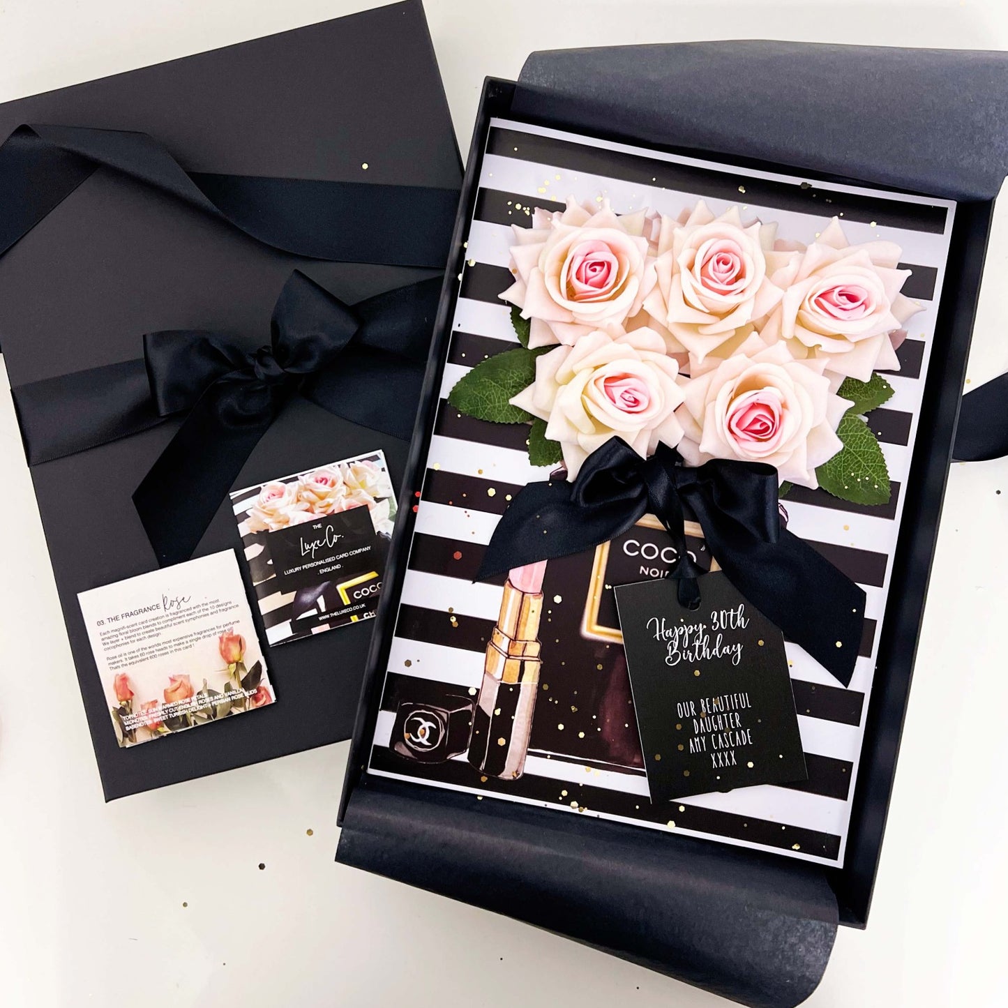 PANACHE BLUSH Handmade Roses Scented Card Design
